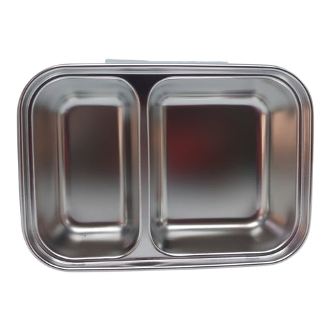 Lunch Box with 2 Compartments & Cutlery