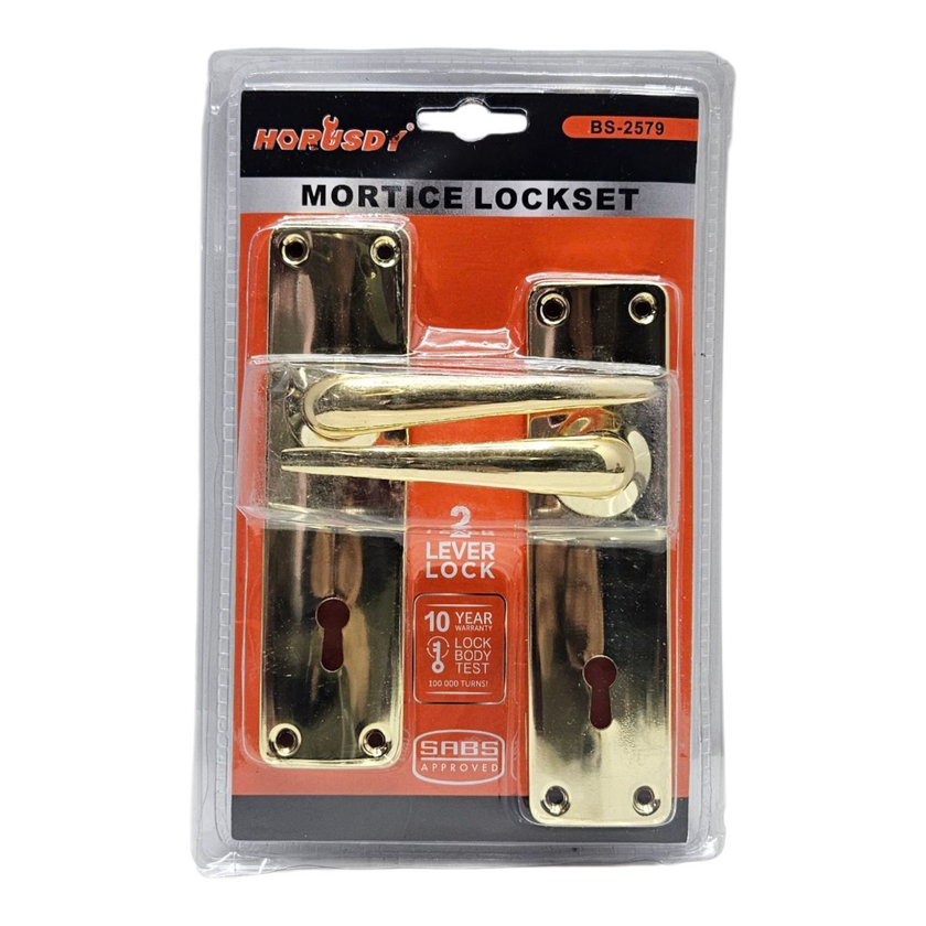 Horusdy 2 Lever Mortice Lockset Gold – Cut Price South Africa
