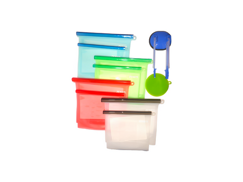 Reusable Silicone Food Bags Bpa-free Freezer Bags 8PCS Set
