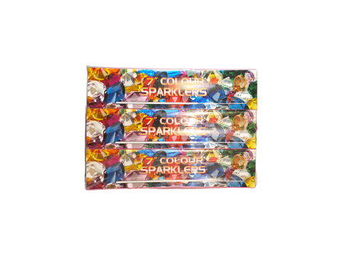Colour Sparklers 7" - Bulk Pack - 12 Boxes