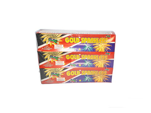 Gold Sparklers - Bulk Pack - 12 Boxes