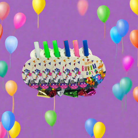 Party Horn "Happy Birthday" 6pcs