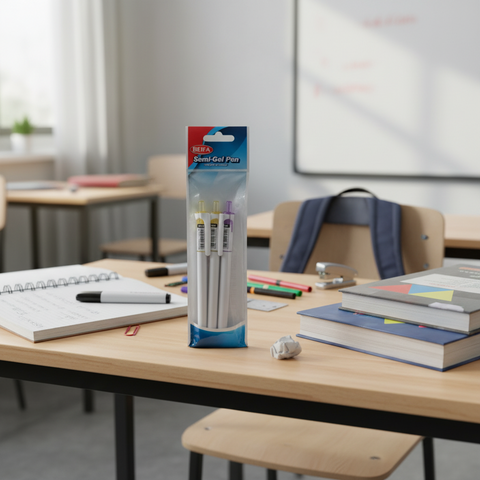 BEIFA Semi-Gel Pens 3pcs