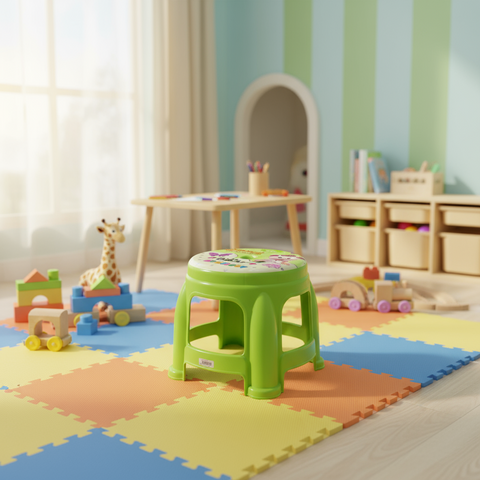 Baby Cartoon Plastic Stool