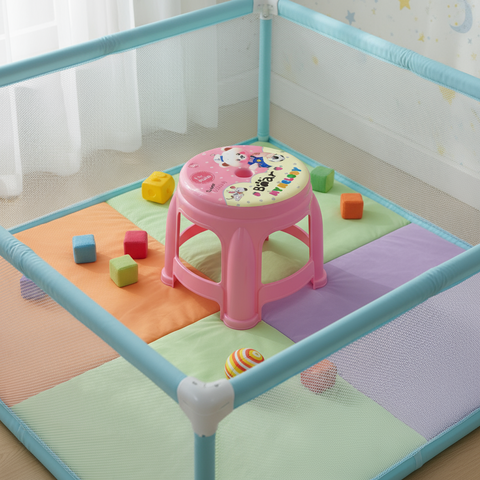 Baby Cartoon Plastic Stool