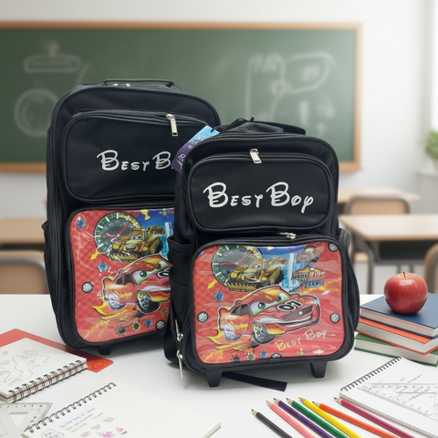 Best Boy Large 2Pc Cars Trolley Bag