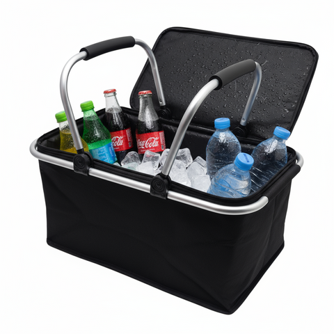 Foldable Insulated Picnic Basket 49cmx23cm