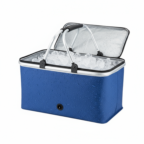 Foldable Insulated Picnic Basket 49cmx23cm