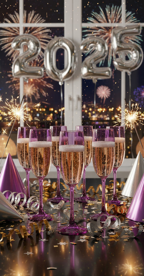 Elegant Champagne Glass 6 pcs Set