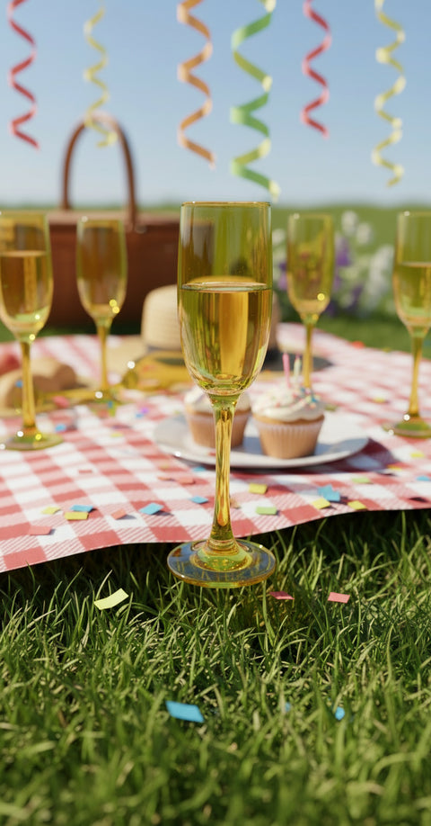 Elegant Champagne Glass 6 pcs Set