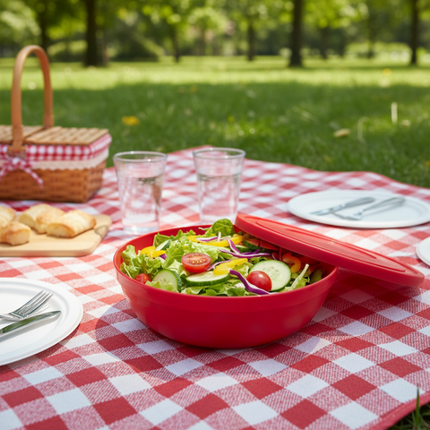 Olive Euro Bowl  & Lid 4 Liter