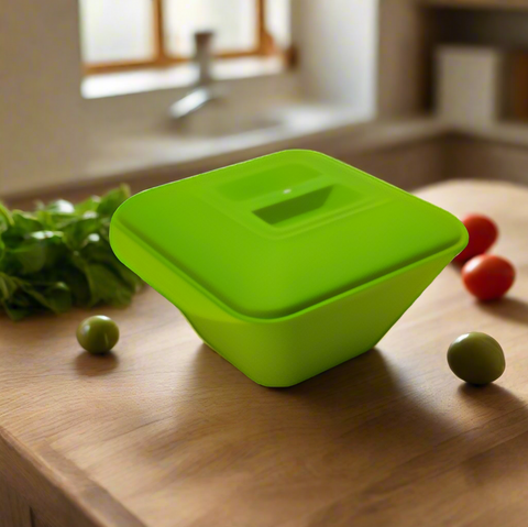 Olive Salad Bowl & Lid Prism 6 Liter