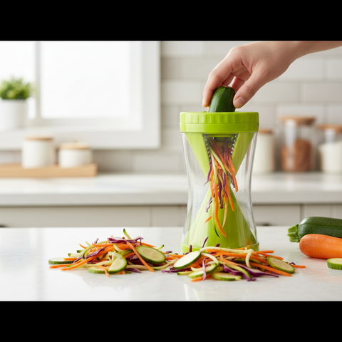 Handheld Spiral Vegetable Cutter