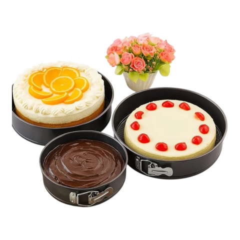 3 Pcs Round Cake Mould