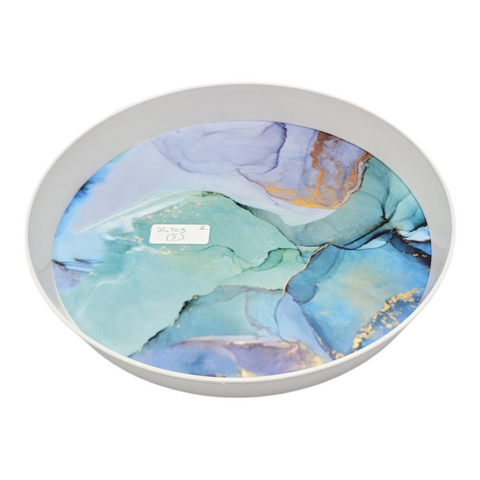 Designer Round Plastic Tray 40*40*4cm