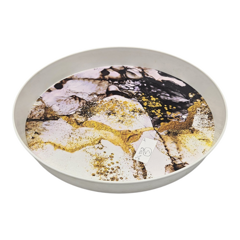 Designer Round Plastic Tray 40*40*4cm