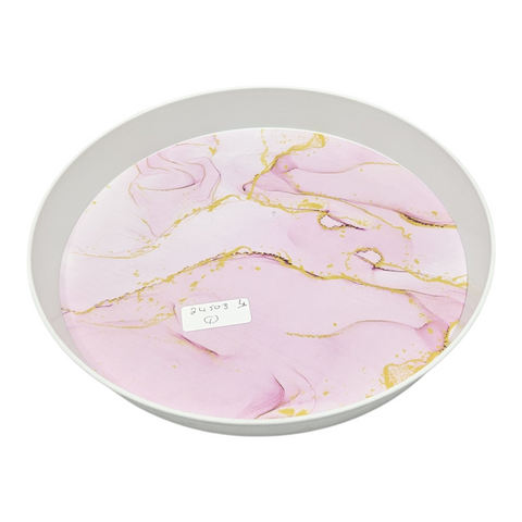 Designer Round Plastic Tray 40*40*4cm