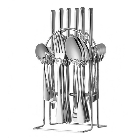 Red & Gold Stainless steel 24pcs Cutlery Set