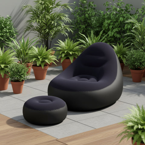Inflatable Sofa & Ottoman 2 pcs Set