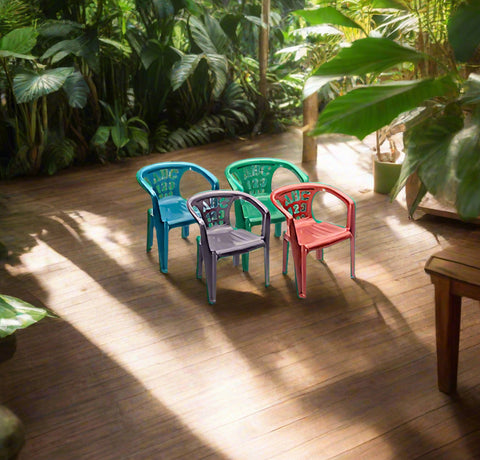 Olive Recycled Kiddies Chairs 26cm