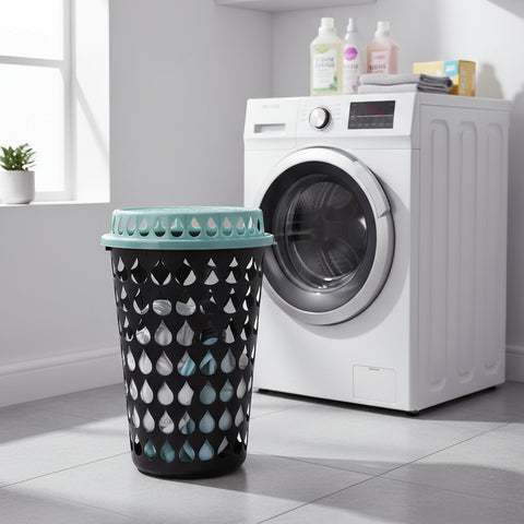 Olive Laundry Bin & Lid 42*58cm