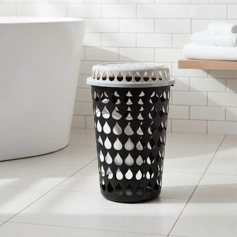 Olive Laundry Bin & Lid 42*58cm