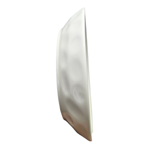 Ceramic Light Beige Round Deep Plate 8"
