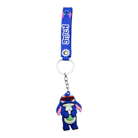 Stich with Sunglasses Key Chain