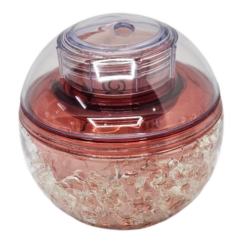 Acrylic Gel 12Oz Blush Glitter Party Ball Tumbler