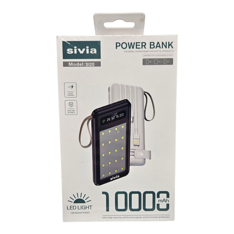 Sivia Power Bank & Led Light