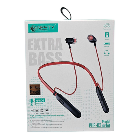 Nesty Extra Bass Wireless Neckband Earphones