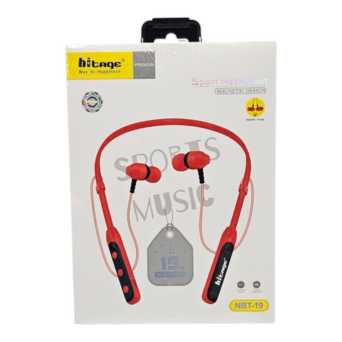 Hitage NBT-1950 Premium Sports Neckband Headset.