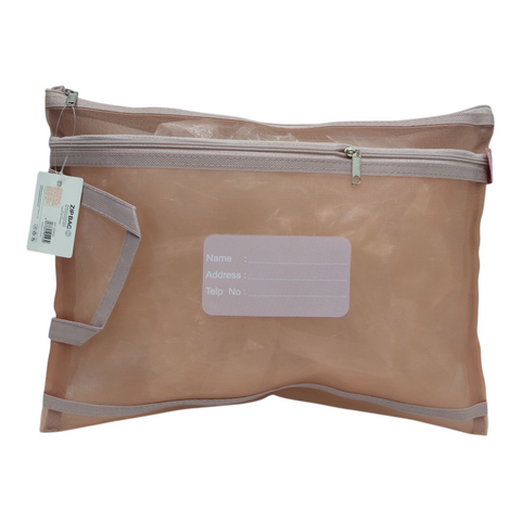 Stationery Storage  Mesh Zipper Bag A4