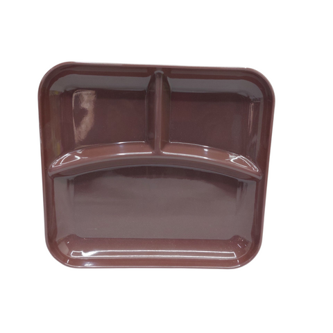 Melamine Rectangular Platter 3 Division  21*23*3cm