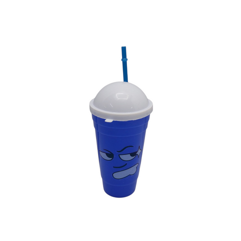 Plastic Cup & Straw 500ml