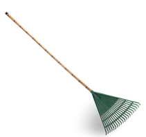 Olive Spark Kleen Leaf Rake Big + Wooden Handle