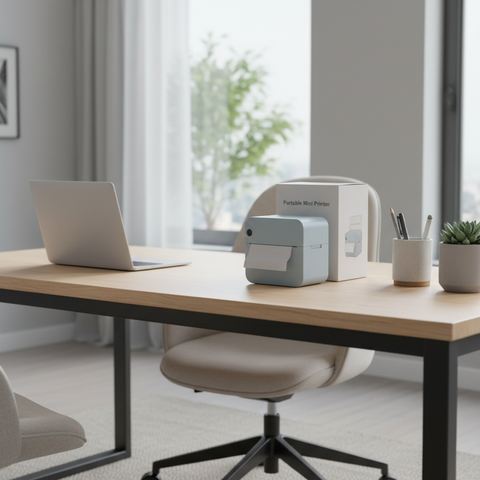 C17 Mini Portable Printer 57X30MM & 5 Thermal Rolls