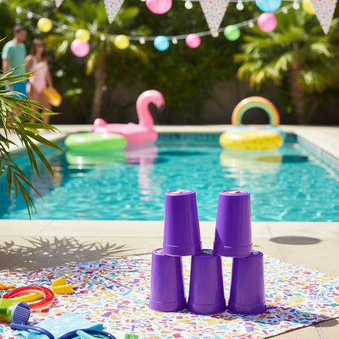 Elite Plastic Party Cups 340ml  5pcs