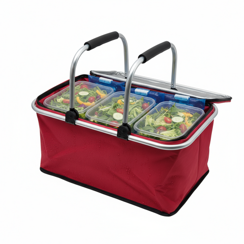 Foldable Insulated Picnic Basket 49cmx23cm