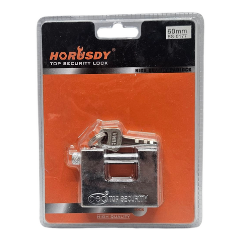 Horusdy top security lock in packaging with orange background