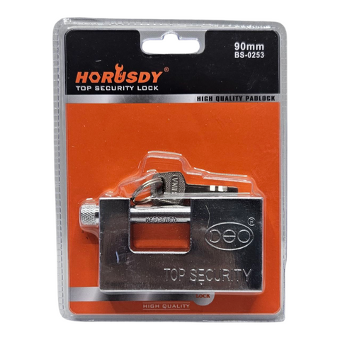 Horusdy top security lock in packaging on a white background