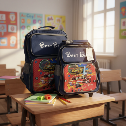 Best Boy Large 2Pc Cars Trolley Bag