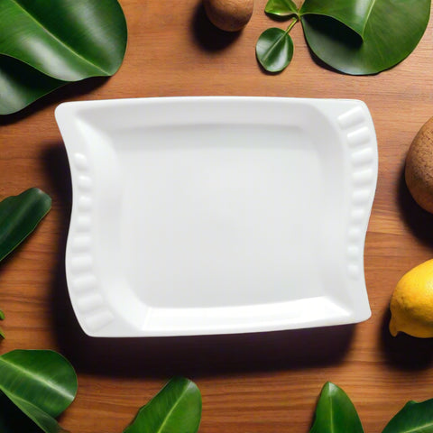 Elite Plastic Wave Side Plate  21*17 CM