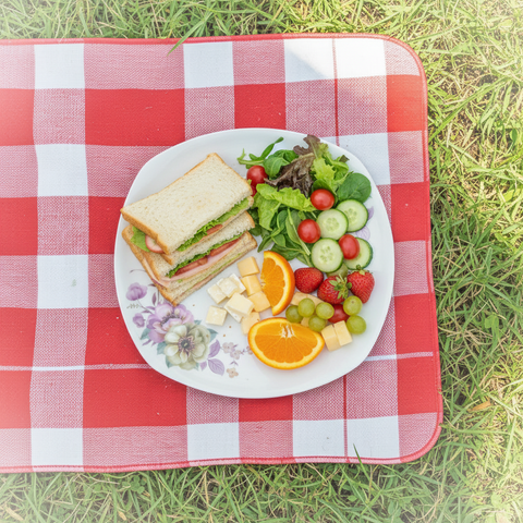 Melamine Square Round Plate 28cm