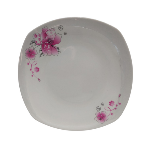 Melamine Square Round Plate 28cm
