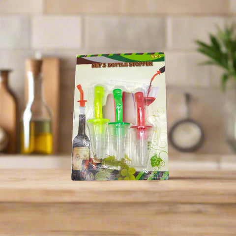 Bottle Stopper Plastic 3pcs