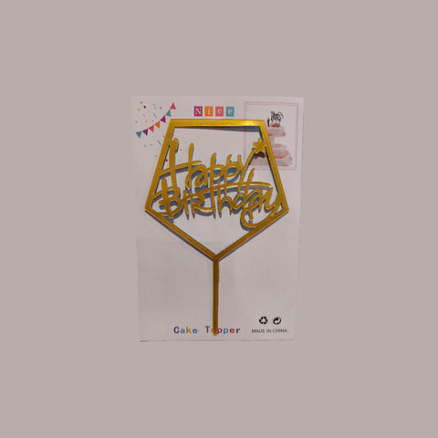 Happy Birthday Cake Toppers Elegant