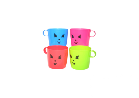 Kids Plastic Cup 4Pc-Multi Colour