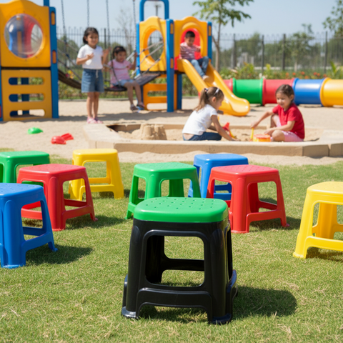 Plastic Stool 26*26*31cm  Set of 4