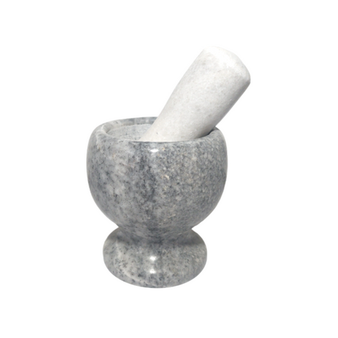 Marble Mortar & Pestle 10*10.5CM